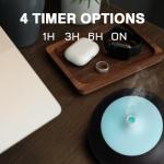 550ml Large Capacity Essential Oil Diffuser with 6 Essential Oil Set, Aromatherapy Ultrasonic Air Humidifier with Timer Setting, 7 Color LED Night Light and Waterless Auto-Off Functions for Home, Spa