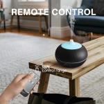 550ml Large Capacity Essential Oil Diffuser with 6 Essential Oil Set, Aromatherapy Ultrasonic Air Humidifier with Timer Setting, 7 Color LED Night Light and Waterless Auto-Off Functions for Home, Spa