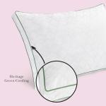 kate spade new york Spade Floral Extra-Plush Structured Pillow, Adjustable Down Alternative Pillow with 2" Gusset for Maximum Loft, Best for Back or Side Sleepers, Standard/Queen, White