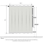 SUBRTEX Blackout Curtains 100Wx84L, Room Darkening Floral Curtains, Thermal Insulated 1 Panels Window Drapes, Boho Farmhouse Curtains for Living Room Bedroom Window Treatments, Brown