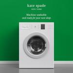 kate spade new york Spade Floral Extra-Plush Structured Pillow, Adjustable Down Alternative Pillow with 2" Gusset for Maximum Loft, Best for Back or Side Sleepers, Standard/Queen, White