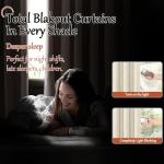 60 Inch Wide Linen Blackout Curtains for Living Room/Bedroom 84 Inch Length 2 Panels, Total Black Out Thermal Insulated Soundproof Grommet Boho Window Drapes White Liner for Modern Farmhouse, Natural