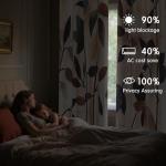 SUBRTEX Blackout Curtains 100Wx84L, Room Darkening Floral Curtains, Thermal Insulated 1 Panels Window Drapes, Boho Farmhouse Curtains for Living Room Bedroom Window Treatments, Brown