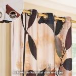 SUBRTEX Blackout Curtains 100Wx84L, Room Darkening Floral Curtains, Thermal Insulated 1 Panels Window Drapes, Boho Farmhouse Curtains for Living Room Bedroom Window Treatments, Brown