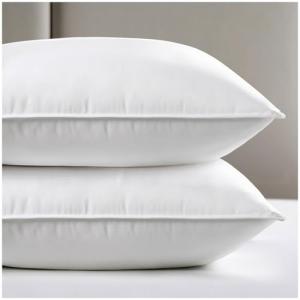 viewstar Bed Pillows Queen Size Set of 2, Hotel Collection, Down Alternative Soft Pillow for Back, Stomach or Side Sleepers, White