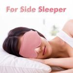 Sleep Eye Mask for Men Women, Sleeping Mask for Side Sleeper, Travel Blackout Night Blindfold Eye Shade Cover with Adjustable Strap (Pink-3D)