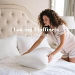 viewstar Bed Pillows Queen Size Set of 2, Hotel Collection, Down Alternative Soft Pillow for Back, Stomach or Side Sleepers, White