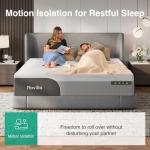 Novilla 14 Inch King Size Mattress, Gel-Infused Bliss Cooling King Memory Foam Mattress in a Box with Cool-Touch Nylon Cover, Pain Relief & Spinal Support with CertiPUR-US Certified Foam
