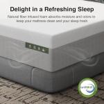Novilla 14 Inch King Size Mattress, Gel-Infused Bliss Cooling King Memory Foam Mattress in a Box with Cool-Touch Nylon Cover, Pain Relief & Spinal Support with CertiPUR-US Certified Foam