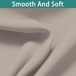 Yakamok 100% Blackout Curtains 84 Inches Long, 2 Thick Layers Heat and Full Light Blocking Soft Thermal Insulated Drapes for Bedroom(52" Wide Each Panel, Natural, 2 Panels)