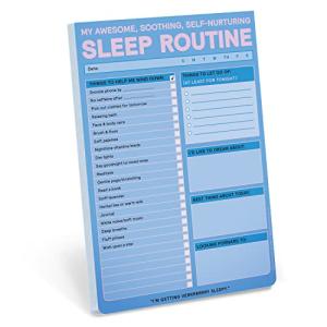 Knock Knock Sleep Routine Pad: My Awesome, Soothing, Self-Nurturing Sleep Tracker & Sleep Checklist, 6 x 9-inches (12639)