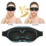 2023 Fashion Sleep Mask, Sleeping Mask for Women, 100% Blackout Eye Mask, Soft Covering Strong Light, Suitable for Travel/Yoga/Nap (Leopard Print)