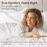 California Design Den Split King Bedsheets for Adjustable Bed, 100% Cotton Set, 500 Thread Count Sateen, Snug Fit, Includes Twin-XL Fitted Sheets, Bedding & Pillowcases (Split King, Silver Sage)