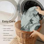 California Design Den Split King Bedsheets for Adjustable Bed, 100% Cotton Set, 500 Thread Count Sateen, Snug Fit, Includes Twin-XL Fitted Sheets, Bedding & Pillowcases (Split King, Silver Sage)