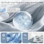 puresnoo Cooling Sheet Set, Breathable & Ultra-Soft Silver Infused Bed Sheets Set for Hot Sleeper, with Self-Cleaning Silver Yarn that Stays Fresh 3X Longer for Sensitive Skin (Queen, Gray)