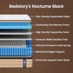 BedStory 14 inch Firm King Size Mattress - Pain-Relieving Hybrid Mattress for Extra Lumbar & Hip Support - No Sagging Bed in a Box - 365-Night Trial - No Odor, Fiberglass-Free, CertiPUR-US Certified