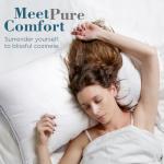 viewstar Bed Pillows Standard Sizes Set of 2, Hotel Quality Cooling Down Alternative Gusseted Pillows for Side, Back, or Stomach Sleepers, White