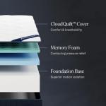 DreamCloud Classic 12" Full Mattress - Memory Foam - 365 Night Trial - Back Pain Relief - Fiberglass Free - Forever Warranty - Mattress in a Box - CertiPUR-US® Certified