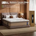 BedStory 14 inch Firm King Size Mattress - Pain-Relieving Hybrid Mattress for Extra Lumbar & Hip Support - No Sagging Bed in a Box - 365-Night Trial - No Odor, Fiberglass-Free, CertiPUR-US Certified