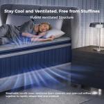 Sweetnight CoolNest 14 Inch King Size Mattress, King Mattresses with DuoSense Pillow Top & Dynamic Coil for Feels up to 8° Cooler, Medium Memory Foam Mattress Pressure Relief CertiPUR-US Certified