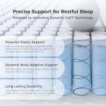 Sweetnight CoolNest 14 Inch King Size Mattress, King Mattresses with DuoSense Pillow Top & Dynamic Coil for Feels up to 8° Cooler, Medium Memory Foam Mattress Pressure Relief CertiPUR-US Certified