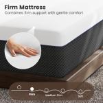 VISCOFLEX Firm King Mattress - 14 Inch Gel Memory Foam Mattress King, Extra Spinal Alignment for Back Pain Relief, Motion Isolation & Deep Sleep - Assembled in USA, Fiberglass Free, CertiPUR-US