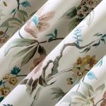 Sun Zero Claudette 2-Pack Vintage Floral Magnetic Closure 100% Total Blackout Back Tab Curtain Panel Pair, Stone, 40" W x 84" L (2 Panels)