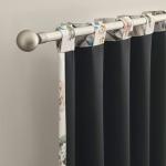 Sun Zero Claudette 2-Pack Vintage Floral Magnetic Closure 100% Total Blackout Back Tab Curtain Panel Pair, Stone, 40" W x 84" L (2 Panels)