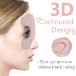 Sleep Mask 3D Eye Mask for Sleeping 100% Light Blocking Eye Covers with Adjustable Strap Night Blindfold for Women Memory Foam Light Pink
