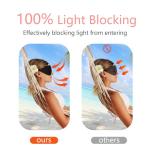 Sleep Mask 3D Eye Mask for Sleeping 100% Light Blocking Eye Covers with Adjustable Strap Night Blindfold for Women Memory Foam Light Pink