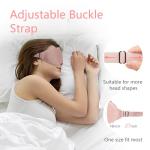 Sleep Mask 3D Eye Mask for Sleeping 100% Light Blocking Eye Covers with Adjustable Strap Night Blindfold for Women Memory Foam Light Pink