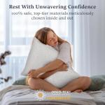 COZSINOOR Bed Pillows Queen Size - Breathable Premium Down Alternative Pillows Set of 2 for Side, Back, and Stomach Sleepers Cooling Hotel Quality Fluffy Soft Microfiber Fill Skin-Friendly
