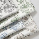 jinchan Blackout Floral Curtains for Bedroom, 84 Inches Long Printed Flower Black Out Curtains, French Country Back Tab Sage Green Window Treatment Farmhouse Drapes Set 2 Panels Green