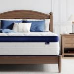 Avenco King Size Mattress, 14 Inch King Mattress with Individually Smarts Pocket Springs for Back Pain Relief, Hypoallergenic Fabric Box Spring No Need, Mattresses in a Box with Medium Plush Support