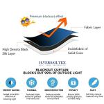 H.VERSAILTEX Blackout Patio Curtains 100 x 108 Inches for Sliding Door Christmas Curtains Extral Wide Curtain Panels Thermal Insulated Room Divider - Grommet Top, 9' Tall by 8.5' Wide - Burgundy