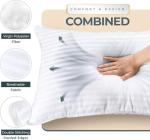 Utopia Bedding Bed Pillows Queen Size Set of 4 (White), Down Alternative Pillows for Sleeping, Cooling Hotel Quality Pillow Set for Back, Stomach or Side Sleepers