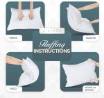 Utopia Bedding Bed Pillows Queen Size Set of 4 (White), Down Alternative Pillows for Sleeping, Cooling Hotel Quality Pillow Set for Back, Stomach or Side Sleepers