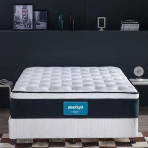 sleptight RV King Mattress, 12 Inches Pillow Top Hybrid Camper Mattress in a Bag, Memory Foam Pocket Spring for RV Bed, Pop Up and Trailer