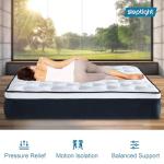 sleptight RV King Mattress, 12 Inches Pillow Top Hybrid Camper Mattress in a Bag, Memory Foam Pocket Spring for RV Bed, Pop Up and Trailer