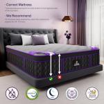 Queen Size Mattress, 16 Inch Deluxe Hybrid Queen Mattress in a Box, Cooling-Gel Memory Foam & Pocket Springs, Medium Firm, Pressure Relief, Extra Edge Support, 365-Night Trial (2026 Upgraded Support)
