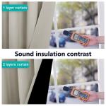 NICETOWN Full Shading Curtains for Windows, Super Heavy-Duty Black Lined Blackout Curtains for Bedroom, Privacy Assured Window Treatment (Natural, Pack of 2, 70 inches W x 95 inches L)