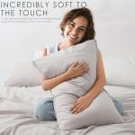 OnlySet 4Pcs Organic Linen Sheets Full Size, 100% French Linen from Normandy, Breathable Natural Linen Full Sheet Set with 16 Inch Deep Pocket, 1 Flat Sheet, 1 Fitted Sheet, 2 Pillowcases