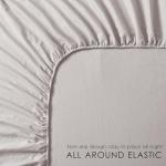 OnlySet 4Pcs Organic Linen Sheets Full Size, 100% French Linen from Normandy, Breathable Natural Linen Full Sheet Set with 16 Inch Deep Pocket, 1 Flat Sheet, 1 Fitted Sheet, 2 Pillowcases