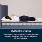 Serta Five Star Mattress Tranquility 7-Inch Firm – Cal King– Supportive Coils, Breathable Foam – Bed-in-a-Box– 100 Night Trial, 10-Year Limited Warranty