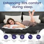 King Size Mattress (High-End Upgraded) Hotel-Level Luxury 16 Inch Hybrid King Mattress In A Box, Cooling-Gel Memory Foam & Pocket Springs, Back Pain, Extra Edge Support, 365-Night Trial, Medium Firm