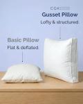 Bed Pillows for Sleeping Queen Size - Set of 2, Soft & Fluffy with Down Alternative Filling - Hotel Luxury Quality, Gusseted Pillow for Back, Stomach & Side Sleepers - Breathable, Comfy & Cozy - White