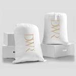 DWR Luxury Oversized King Down Feather Fibers Comforter, Soft Cotton Blend Cover, High Fill Power Medium Weight, Fluffy Down Feather Fibers Duvet Insert with Ties (120x98 Inches, White)