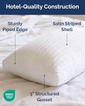 Bed Pillows for Sleeping Queen Size - Set of 2, Soft & Fluffy with Down Alternative Filling - Hotel Luxury Quality, Gusseted Pillow for Back, Stomach & Side Sleepers - Breathable, Comfy & Cozy - White