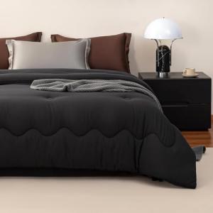 Cozynight Soft Comforter Oversized Super King Duvet Insert,Lightweight Down Alternative Comforter with Corner Tabs,Fluffy Breathable Machine Washable Reversible,132"x120"