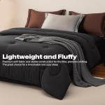 Cozynight Soft Comforter Oversized Super King Duvet Insert,Lightweight Down Alternative Comforter with Corner Tabs,Fluffy Breathable Machine Washable Reversible,132"x120"